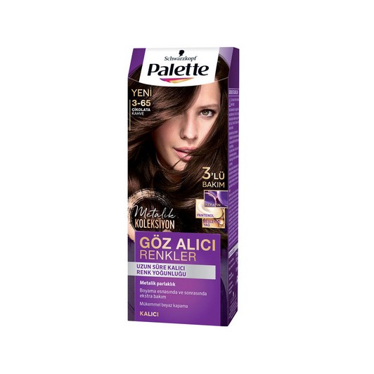 Palette Göz Alıcı Renkler Çikolata Kahve 3-65 Saç Boyası