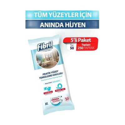 FIBRIL YÜZEY TEMIZLEME HAVLUSU 50LI SIRKELI