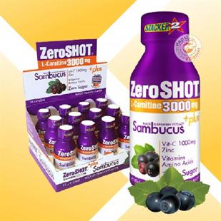 Zeroshot L-Carnitine Plus Sambucus 3000 mg 60 ml 12'li