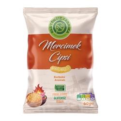 Glutensiz Fabrika Mercimek Cipsi Barbekü Aromalı 60 Gr
