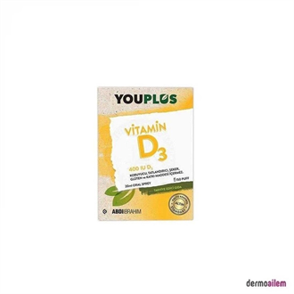 YouPlus Vitamin D3 400IU Oral Sprey 20 ml