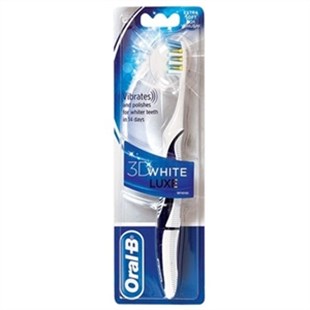 Oral B 3D White Luxe Pilli Titreşimli Diş Fırçası Ekstra Yumuşak