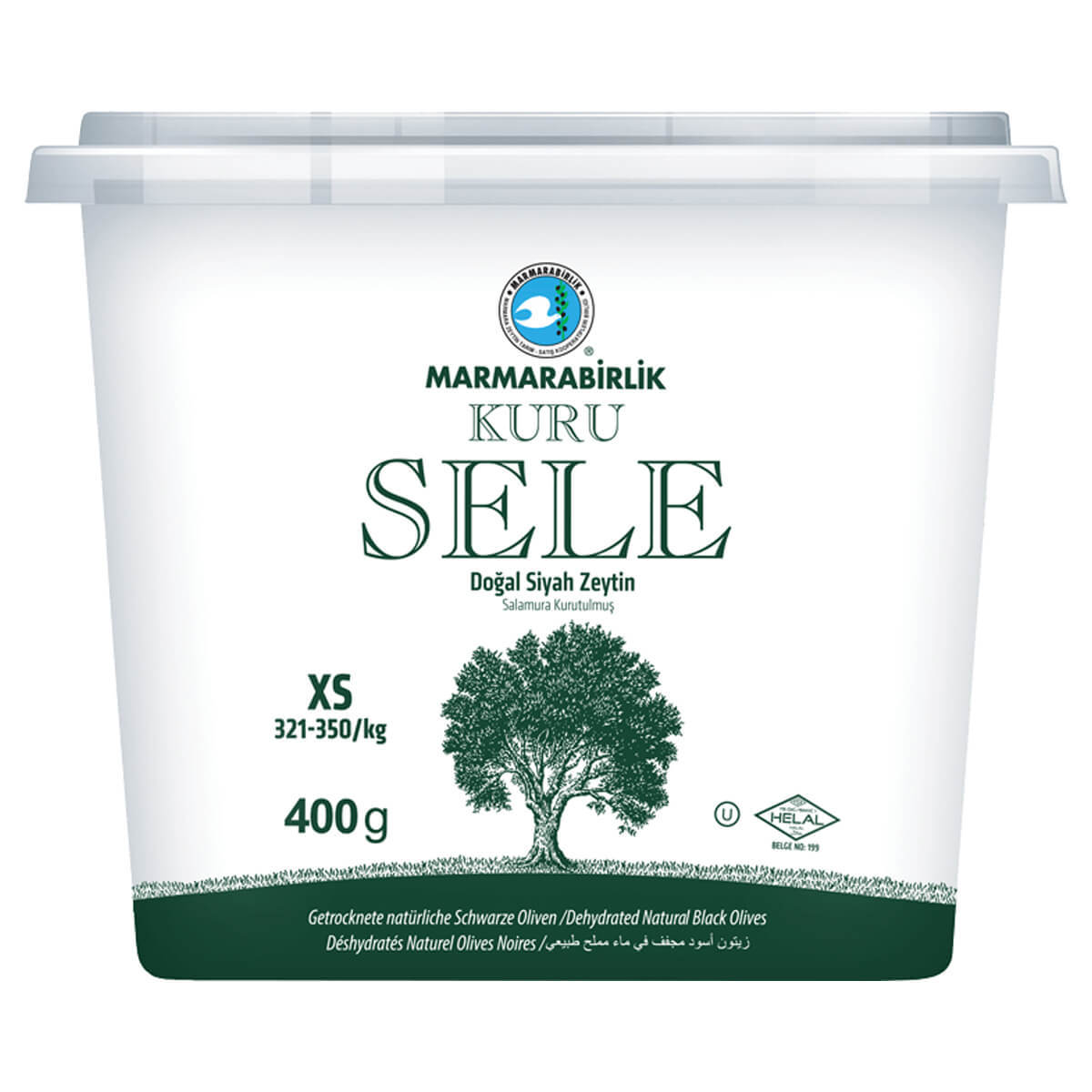 Marmarabirlik Kuru Sele Siyah Zeytin XS 400 gr