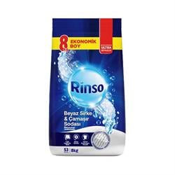 Rinso Toz Çamaşır Deterjanı Beyaz Sirke ve Çamaşır Sodası 8 Kg