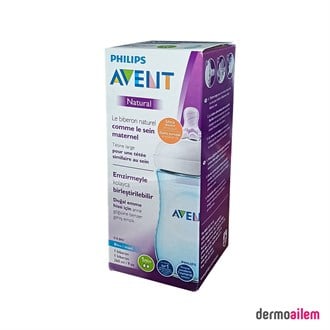 Philips Avent Natural PP Mavi Biberon 260ml 1+Ay