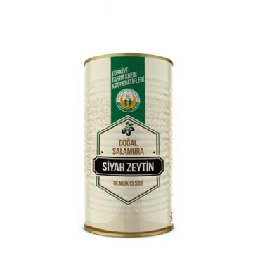Tarım Kredi Gemlik Çeşidi Siyah Zeytin -L-  (231-260) 900 Gr