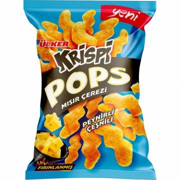 Ülker Krispi Pops Peynirli Çeşnili Mısır Çerezi 40 Gr