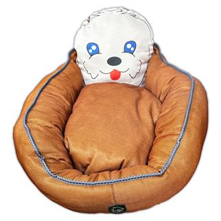 Figürlü Küçük Irk Köpek Yatağı 60x60 cm