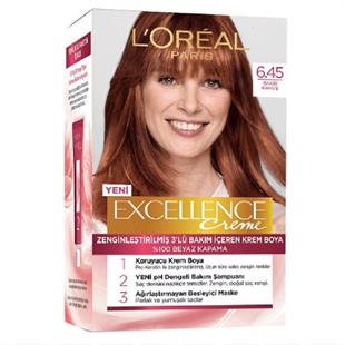 L'Oreal Paris Excellence Saç Boyası 6/45 Sıcak Bakır Kahve