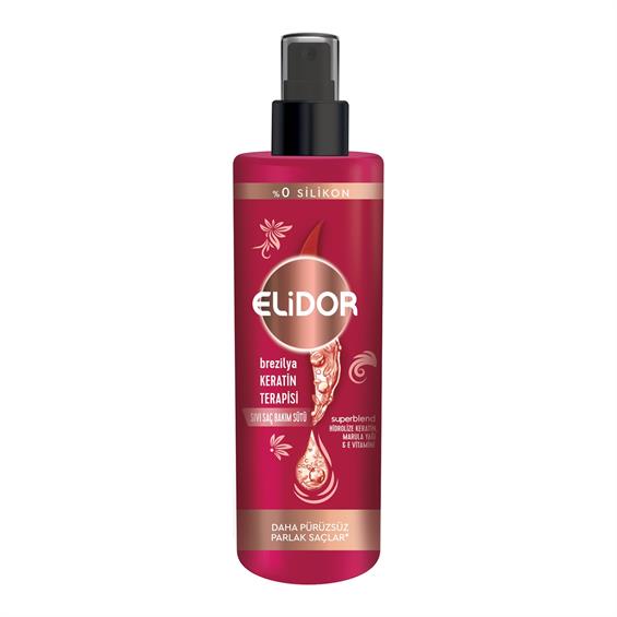 Elidor Bakım Sütü Brezilya Keratin Terapisi Hidrolize Keratin Marula Yağı E Vitamini 200 ml