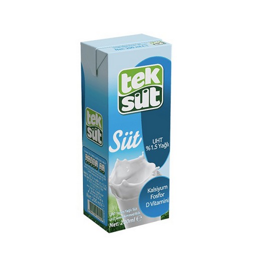 TEKSÜT YARIM YAĞLI SÜT 200 ML