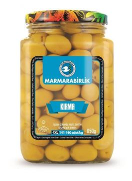 Marmarabirlik Kırma Yeşil Zeytin (161-180)Cam 850 Gr
