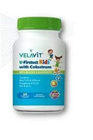 Velavit V-Firstect Kids with Colostrum 30 Tablet