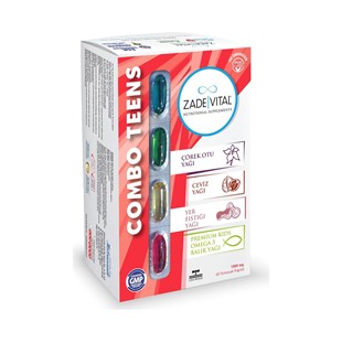 Zade Vital Combo Junior 60 Yumuşak Kapsül 1000 Mg