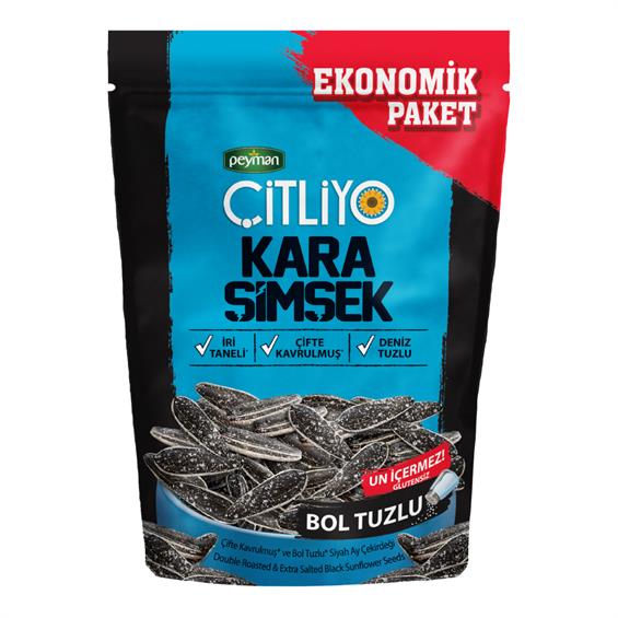 Peyman Çitliyo Kara Şimşek Bol Tuzlu Çekirdek 180 gr