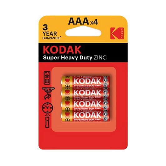 Kodak Kalem Pil Çinko Karbon İnce Blister 4'lü