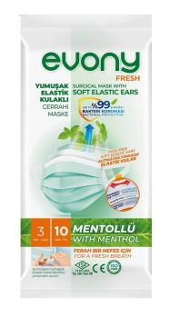 EVONY 3KATLI MENTOLLÜ YÜZ MASKESI 10'LU