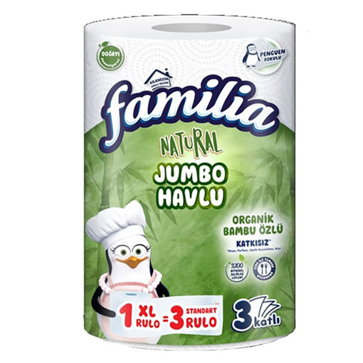 Familia Natural Jumbo Kağıt Havlu 3 Katlı