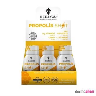 Bee & You Phenolix Propolis D3+Çinko+ C Vitaminli 50mlx 12 Shot