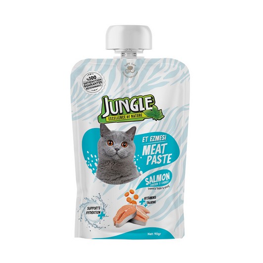 Jungle Kedi Ezme Mama Somonlu 90gr