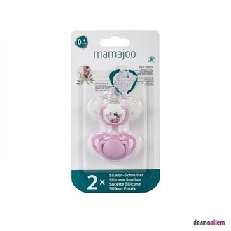 Mamajoo Pembe İnek 2'li Ortodontik Silikon 0 Ay+ Emzik