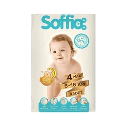 Soffio Maxi Çocuk Bezi 9'lu 8-18 Kg