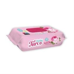 Baby Turco Islak Havlusu Gül 90 lı
