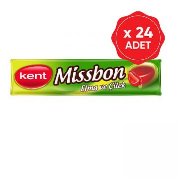 Kent Missbon Çilekli Elma 43 Gr x 24 Adet