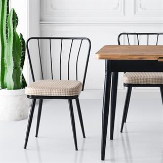 Karataş YZ-984 Yıldız Sandalye/Cappuccino/Siyah