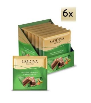 Godiva Antep Fıstıklı Sütlü Çikolata Kare 60 Gr x 6 Adet