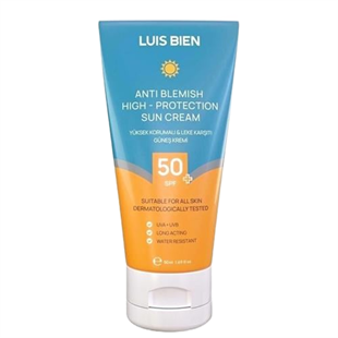 Luis Bien Leke Karşıtı SPF50+ Yüksek Korumalı Güneş Kremi 50 ml - Tüm Ciltler