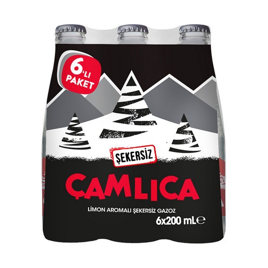 Çamlıca Şekersiz Gazoz 6x200 ml 