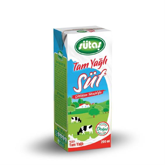 Sütaş Tam Yağlı Süt 200 ml