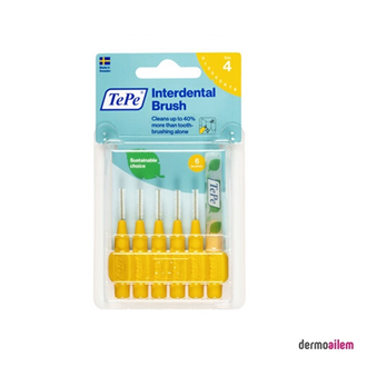 TePe Arayüz Fırçası 4 Numara Blister Sarı 0,7 mm T184