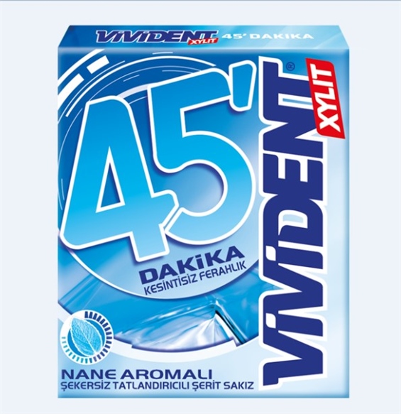 Vivident 45 Dakika Nane Aromalı Sakız 33 gr
