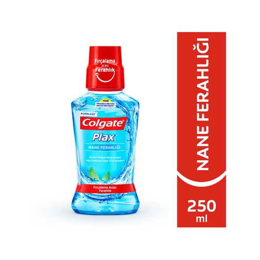 Colgate Plax Nane Ferahlığı Plağa Karşı Alkolsüz Ağız Bakım Suyu 250 ml
