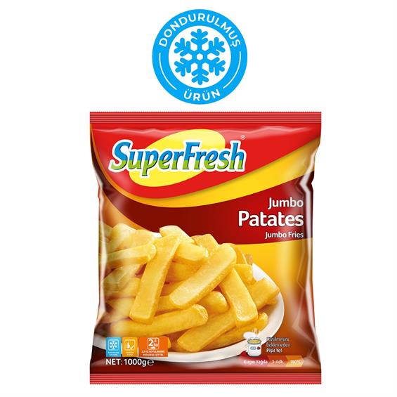 Superfresh Donuk Patates 1 kg Jumbo