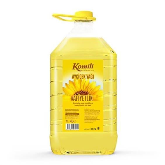 Komili Ayçiçek Yağı 4 Lt Pet