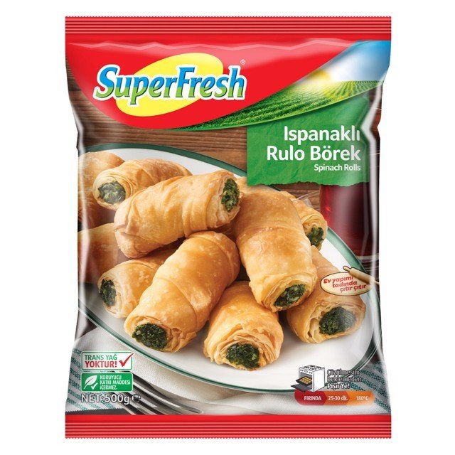 Süperfresh Donuk Börek Ispanaklı Rulo 500 Gr