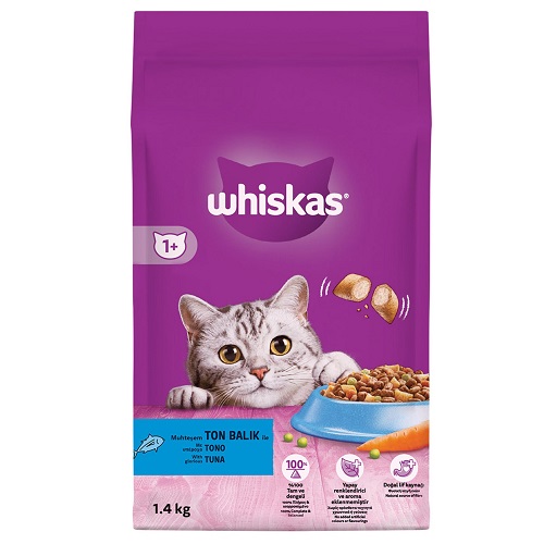 Whiskas Ton Balıklı Sebzeli Kuru Kedi Maması 1.4 Kg