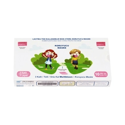 Meltblownlu Çocuk Maskesi 10'lu