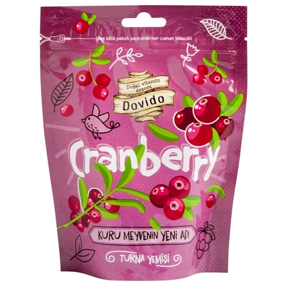 Dovido Turna Yemişi (Cranberry) 100 Gr