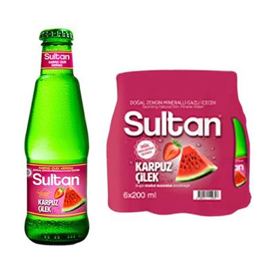 SULTAN KARPUZ ÇILEK MADEN SUYU 200ml*6