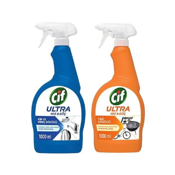 Cif Ultra Hız Güç Sprey 1000+1000 ml