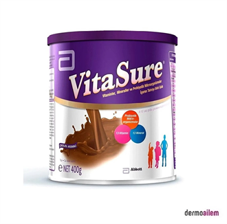 Vitasure Çikolata Aromalı Takviye Edici Gıda 400 gr