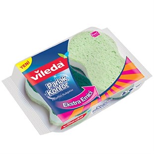 Vileda Parlak Konfor Bulaşık Süngeri 2'li Paket