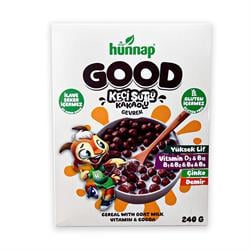 Hünnap Good Keçi Sütlü Vitaminli Kakaolu Gevrek 240 gr Şekersiz