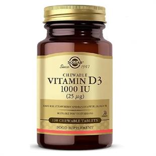 Solgar Vitamin D3 Cheaweble 1000 IU 100 Tablet