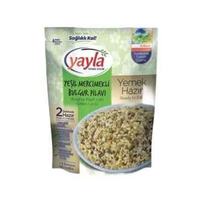 YAYLA HAZIR YEMEK 250gr YESIL MERCIMEKLI BULGUR PILAVI