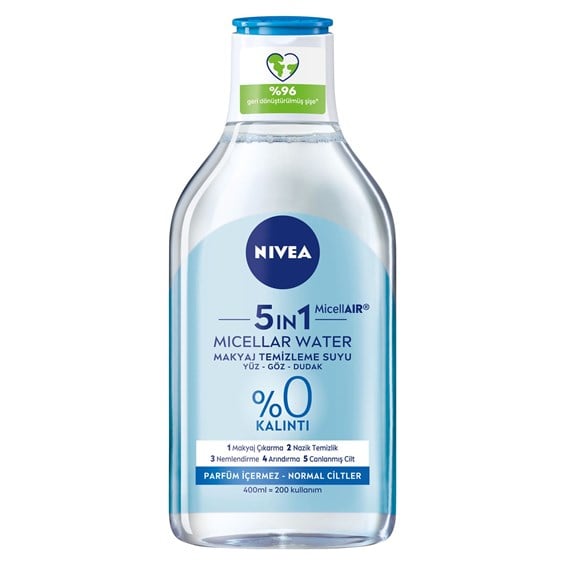 Nivea Micellar Canlandırıcı Makyaj Temizleme Suyu Normal Ciltler 400 ml